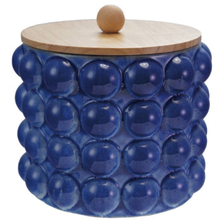 Creative Co-Op Stoneware Knobbed Dry Goods Cannisters