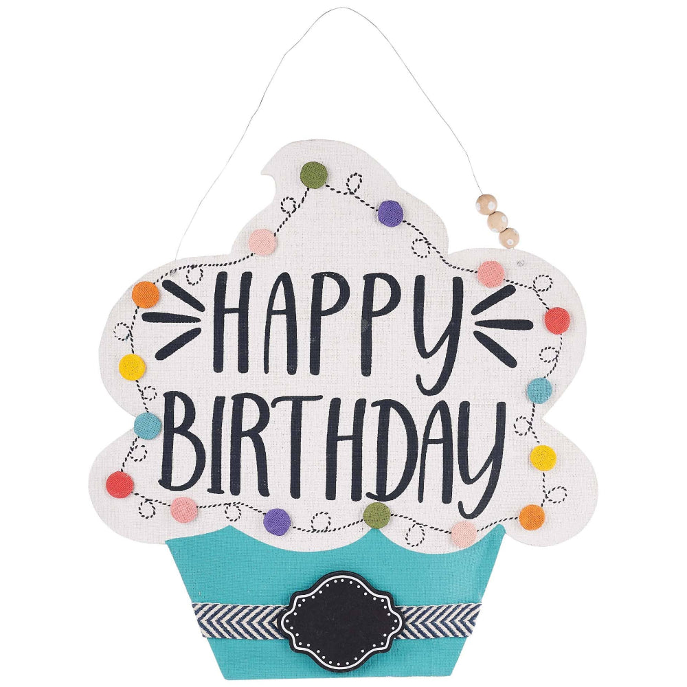 Glory Haus "Happy Birthday" Cupcake Burlee - 25" x 28"