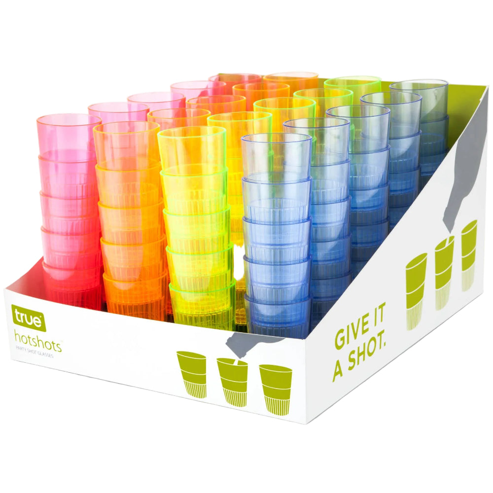 TRUE HotShots Disposable Plastic Neon Shot Glasses - 1 pc.