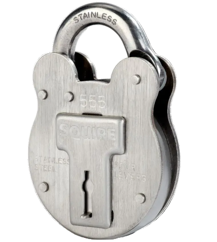 Squire Old English 555 Stainless Steel Marine Padlock
