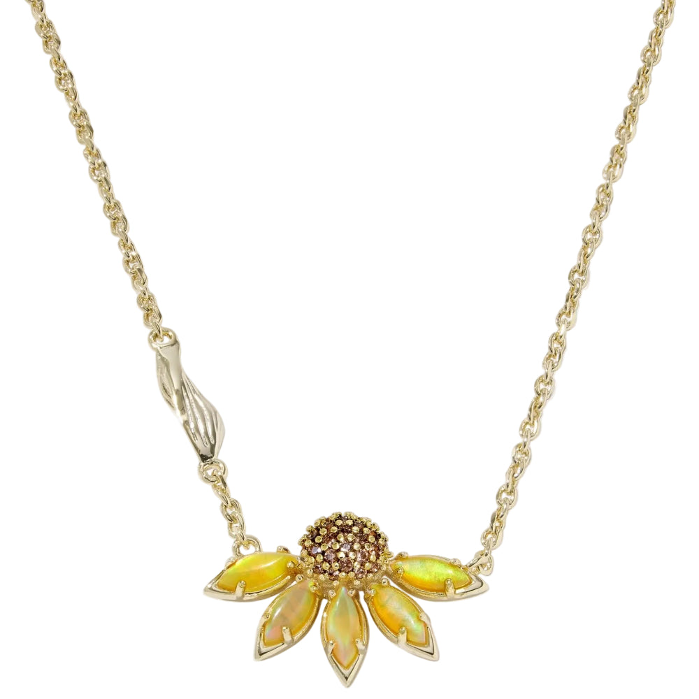 Kendra Scott Anya Flower Gold Pendant Necklace