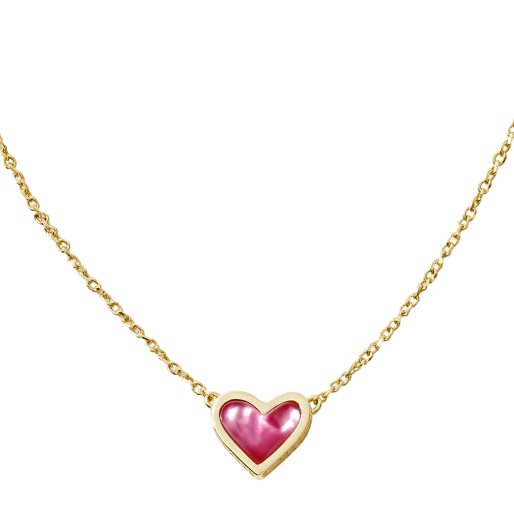 Kendra Scott Framed Ari Heart Gold Pendant Necklace