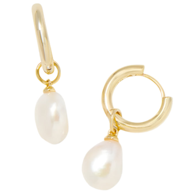 Kendra Scott Willa Pearl "Huggie" Earrings