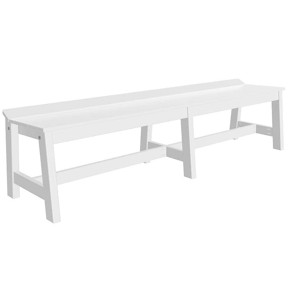 LuxCraft Polywood Cafe Dining Bench - 72" Long