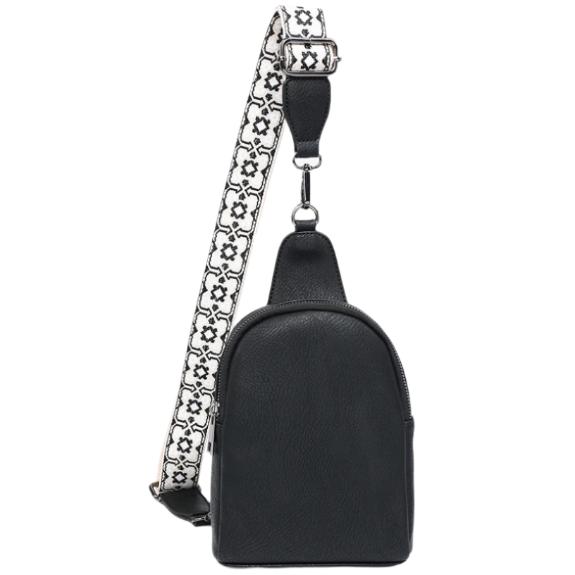 Jen & Co. Ellen Guitar Strap Vegan Leather Sling Bag