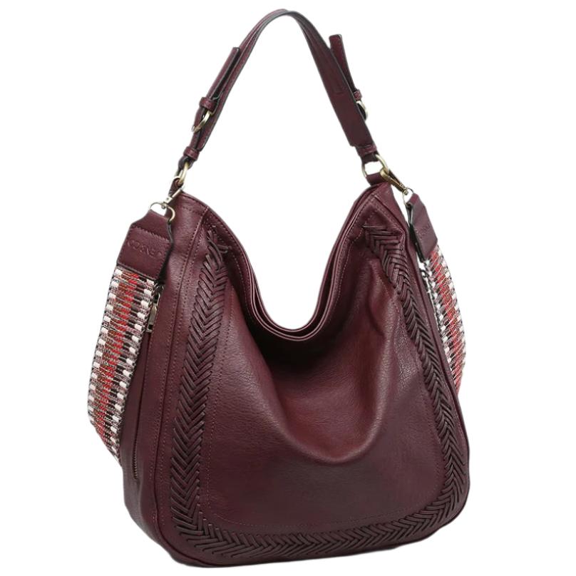 Jen & Co. Aris Whipstitch Vegan Leather Crossbody Bag