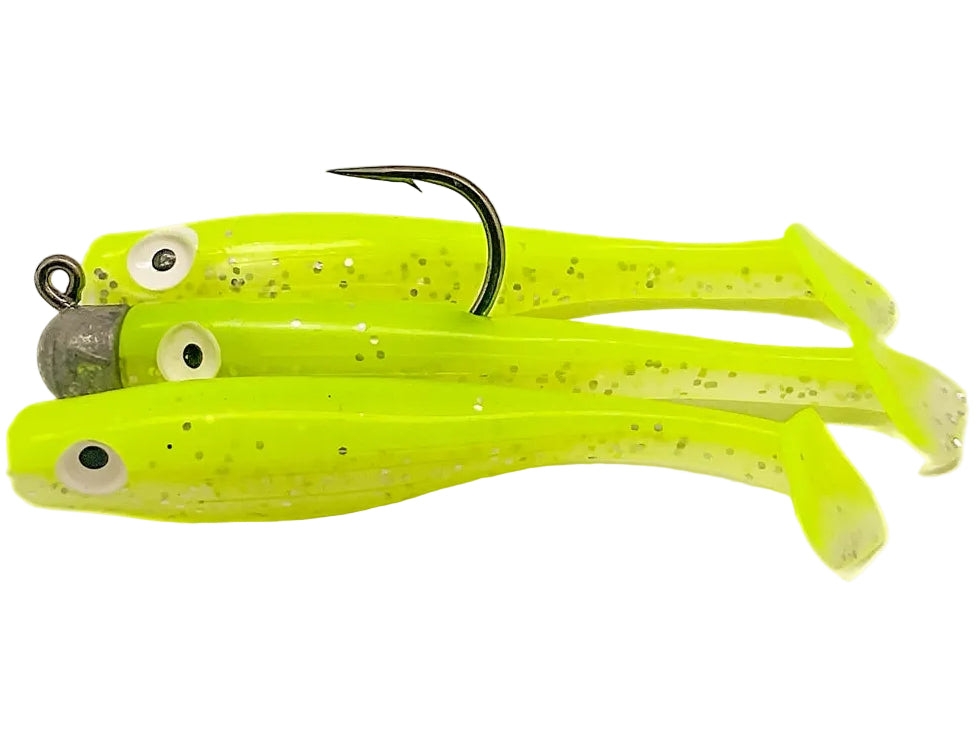 Marker 54 Mullet Run Soft Lure + Hook Rig - 3 pc.