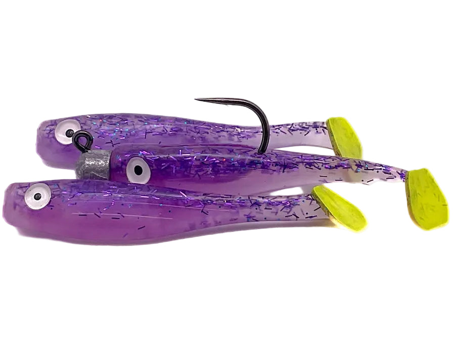 Marker 54 Mullet Run Soft Lure + Hook Rig - 3 pc.