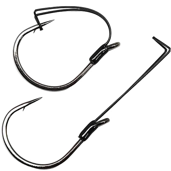 Gamakatsu Black Chrome Finesse W.G. Weedless Hooks