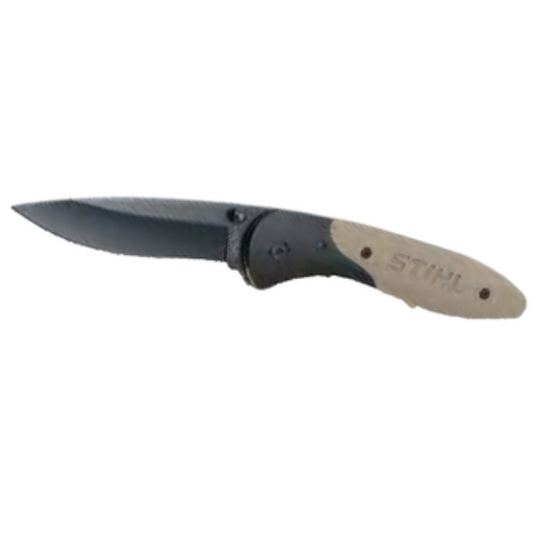Stihl Hand-Sculpted Olive Micarta Folding Knife - 7.25"