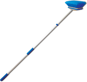 Deck Brush -Telescoping With Deluxe Block, Blue