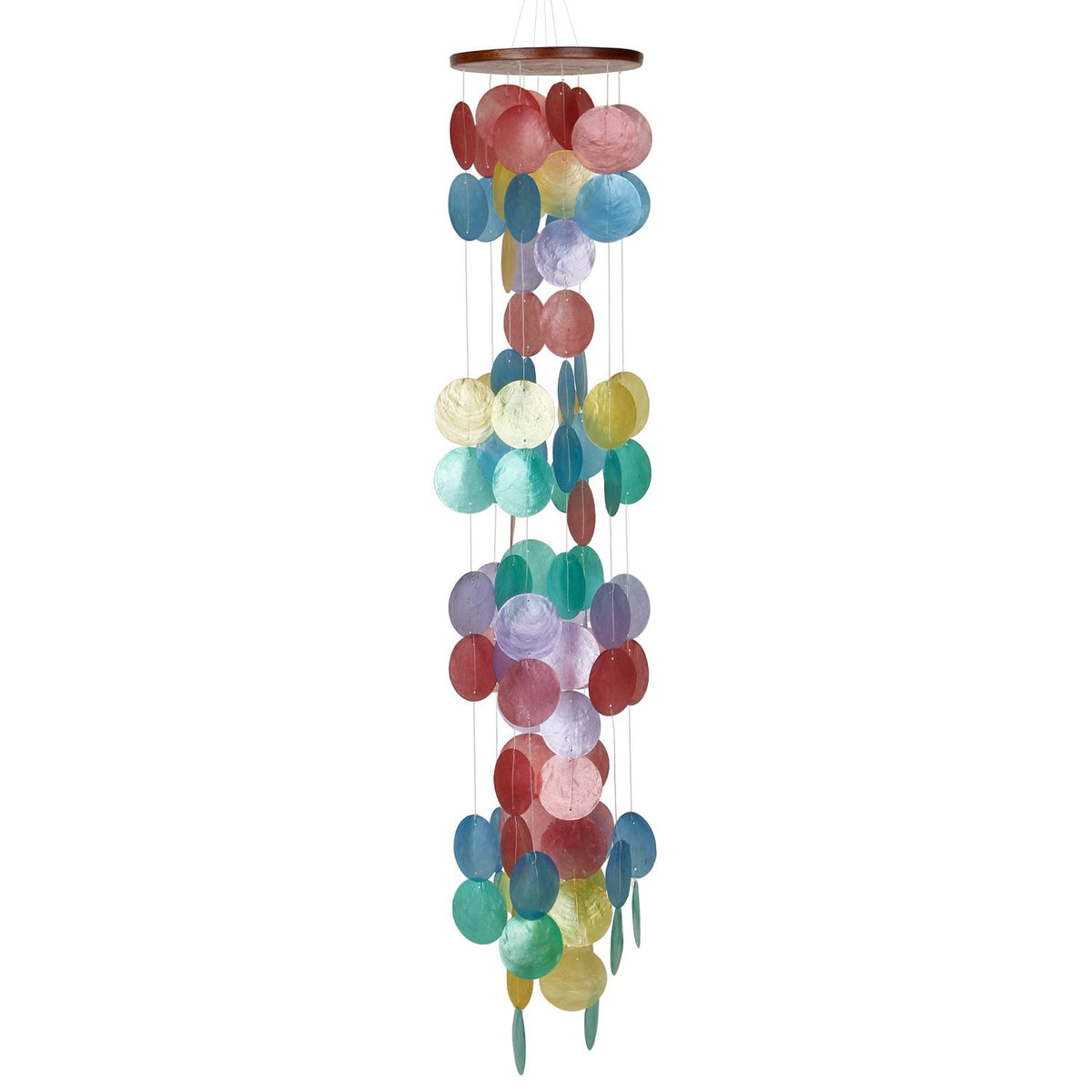 Woodstock Capiz Waterfall Windhimes - 40"