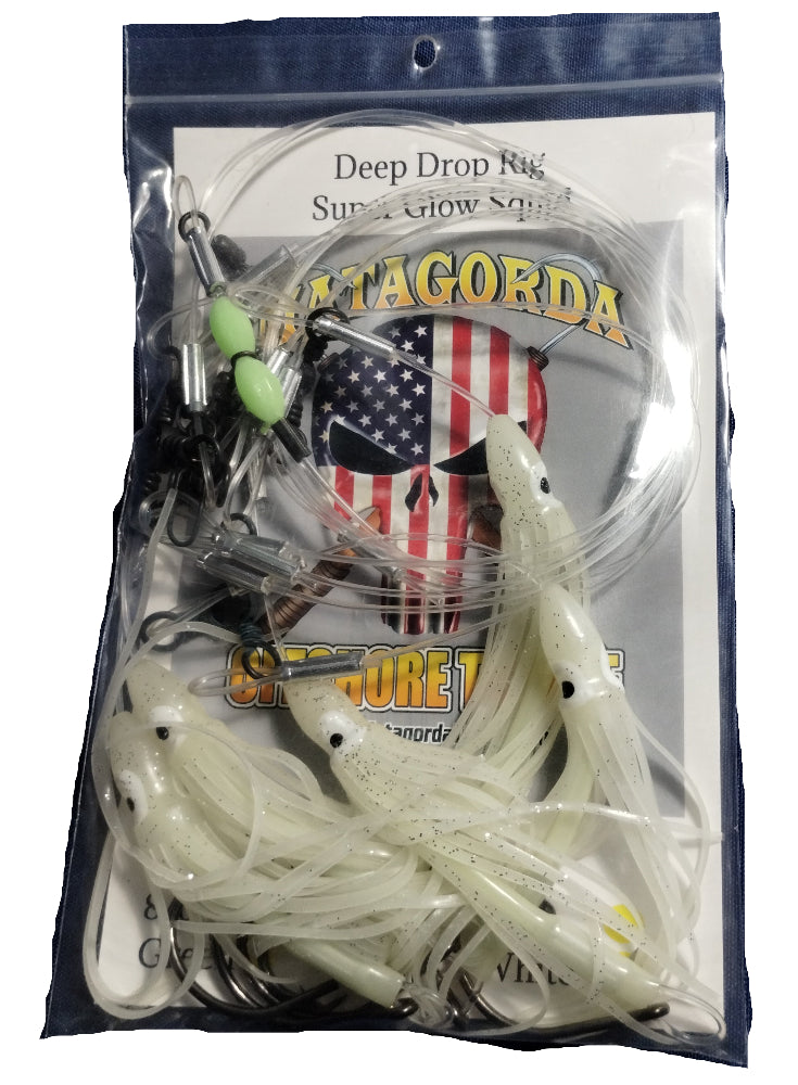 Matagorda Offshore Tackle Super Glow Squid Deep Drop Rigs