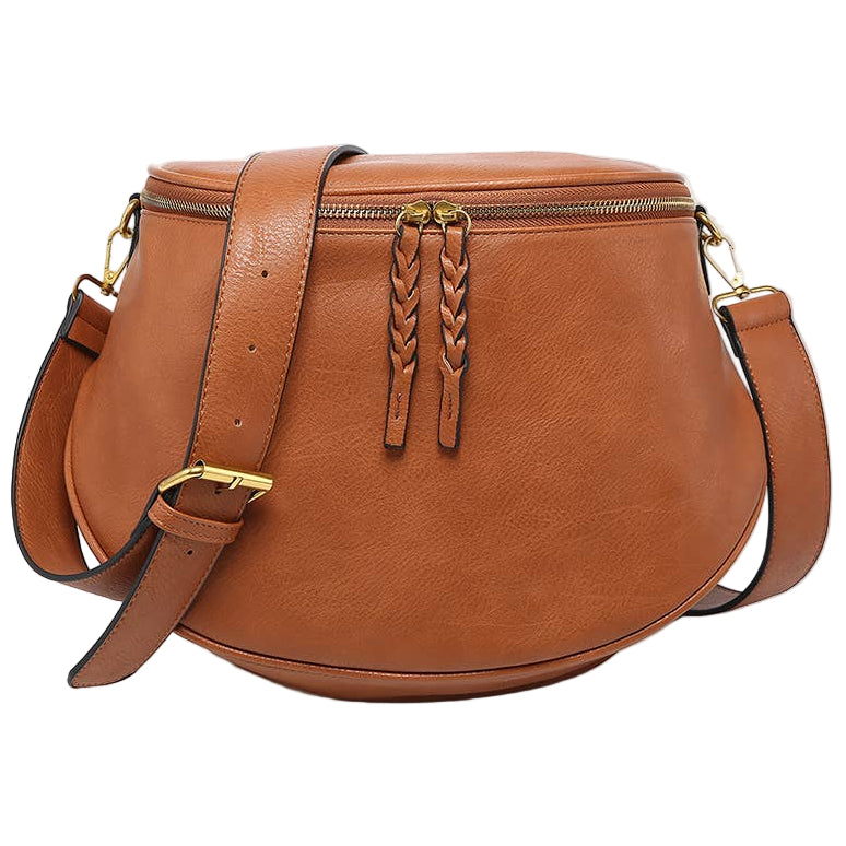 Jen & Co. Megan Distressed Vegan Leather Sling Bag