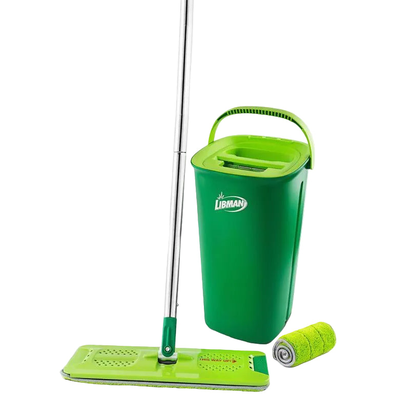 Libman Rinse-N-Wring Microfiber Mop w/ Bucket (& Refills)
