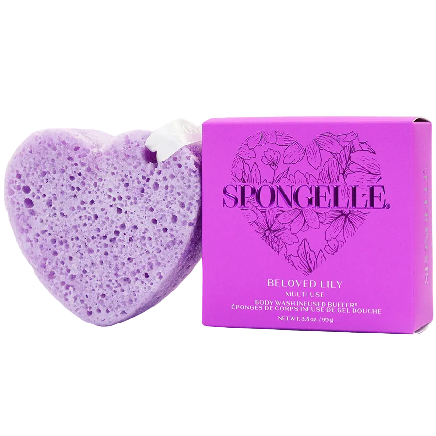 Spongelle Heart-Shaped Bath Sponge - 2 oz. & 3.5 oz.