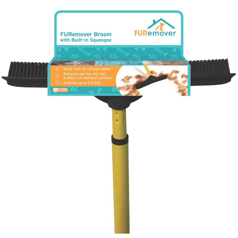 Furemover Telescoping Rubber Fur/Hair Broom - 4.5'