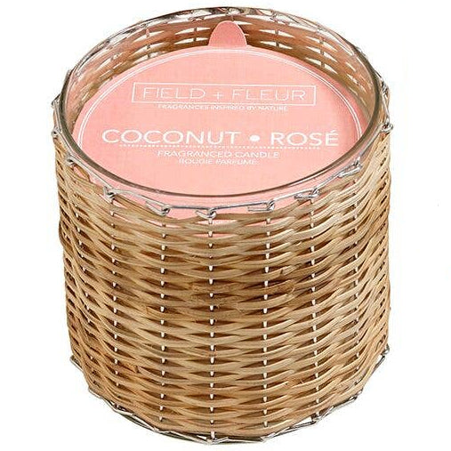 Field+Fleur Soy Wax Wicker Candles - 12 oz. & 21 oz.