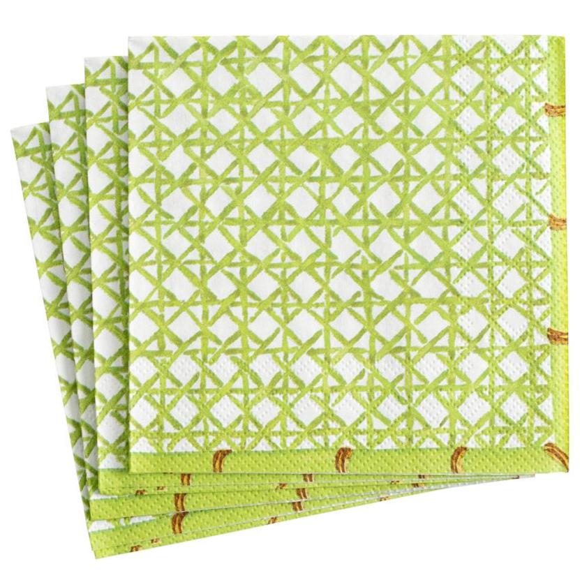Caspari Green Trellis Paper Napkins
