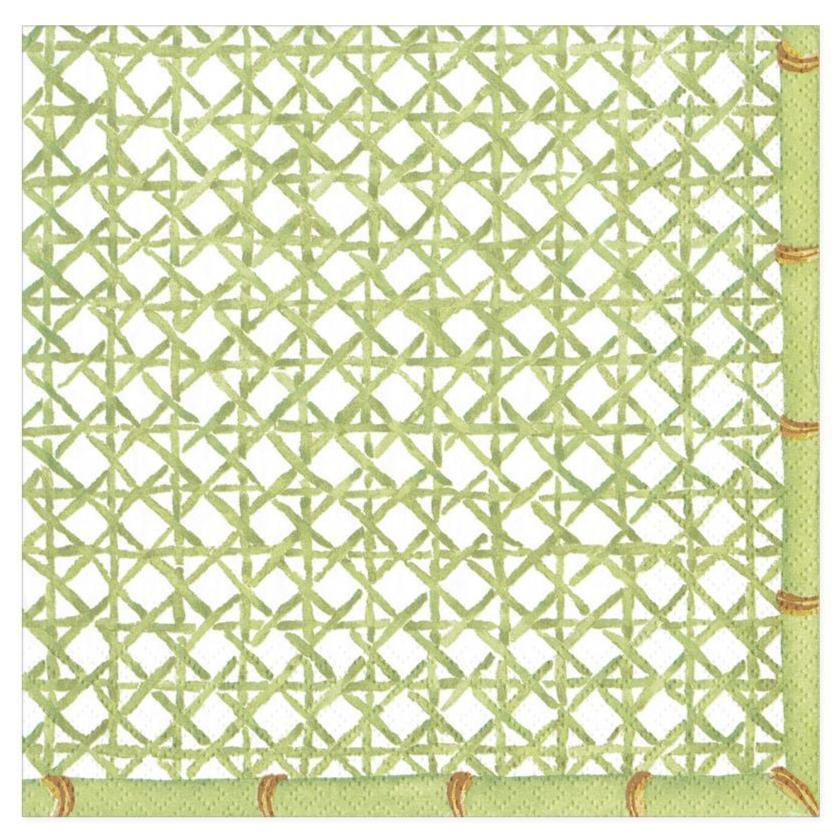 Caspari Green Trellis Paper Napkins