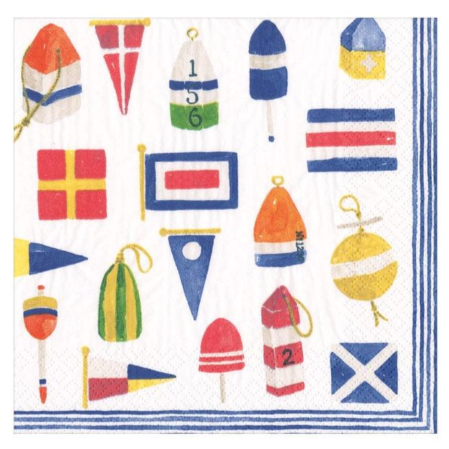 Caspari Nantucket Nautical Paper Napkins