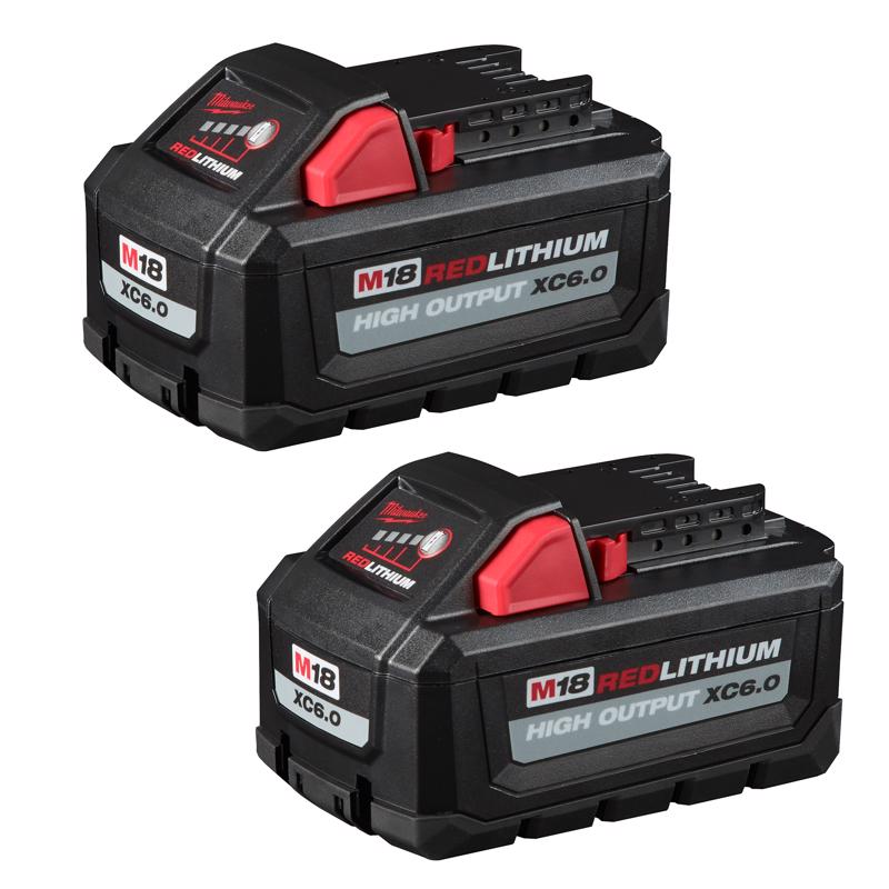 Milwaukee M18 18V RedLithium Batteries - 2Ah to 12Ah