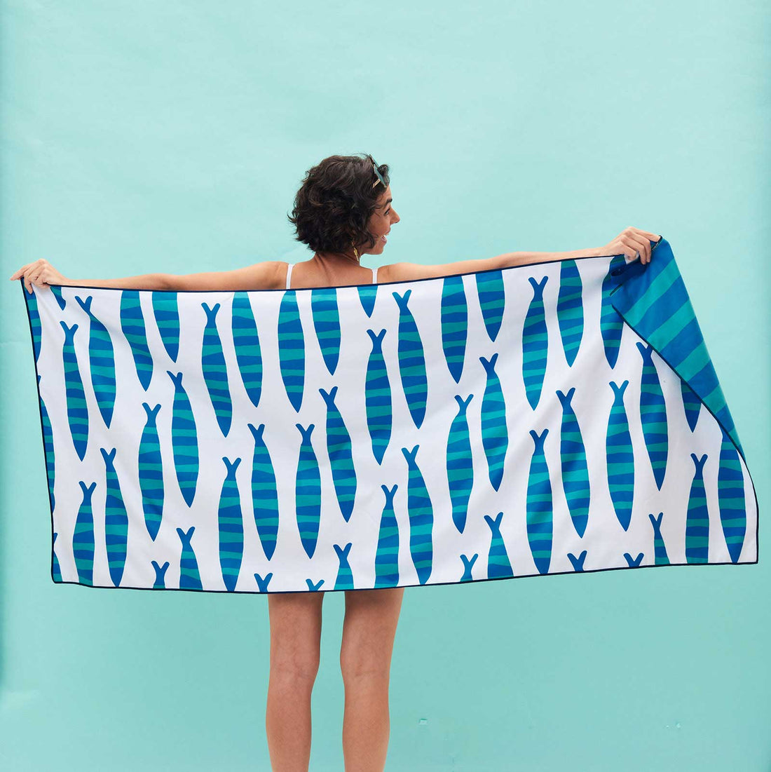 RockFlowerPaper Rock Flower Paper Reversible Eco Beach Towels - 30" x 70"