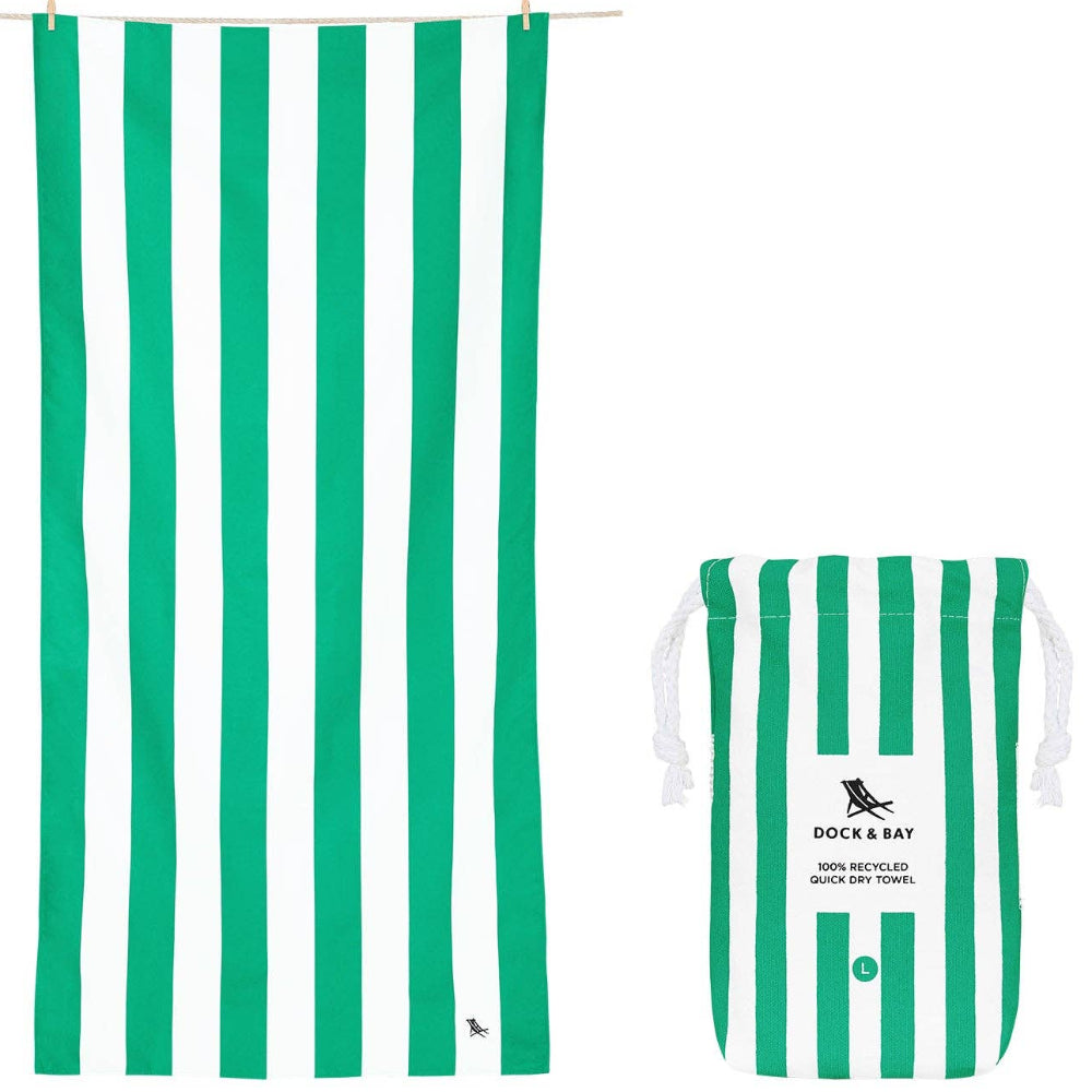 Dock & Bay Quick-Dry Cabana Stripe Beach Towels - 63" x 35"