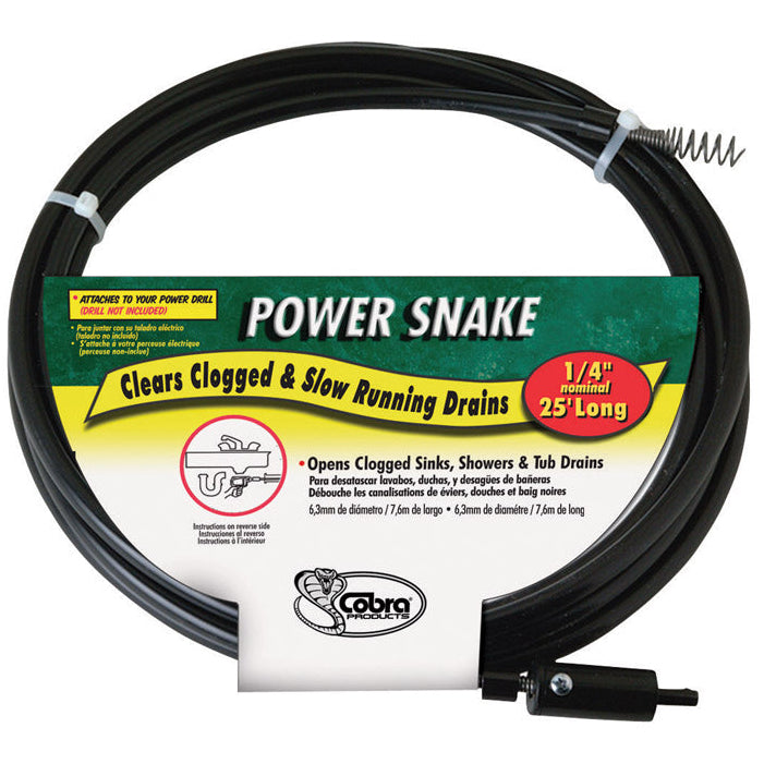 Cobra Power Snake Drain Auger - 15'