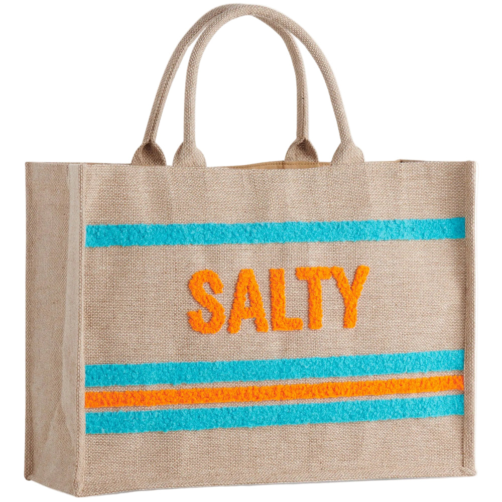 Shiraleah Jute Beach Tote - 7" x 13.5" x 19"