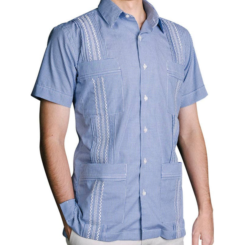 San Cristobal Wrinkle-Free Cotton Guayabera Shirts