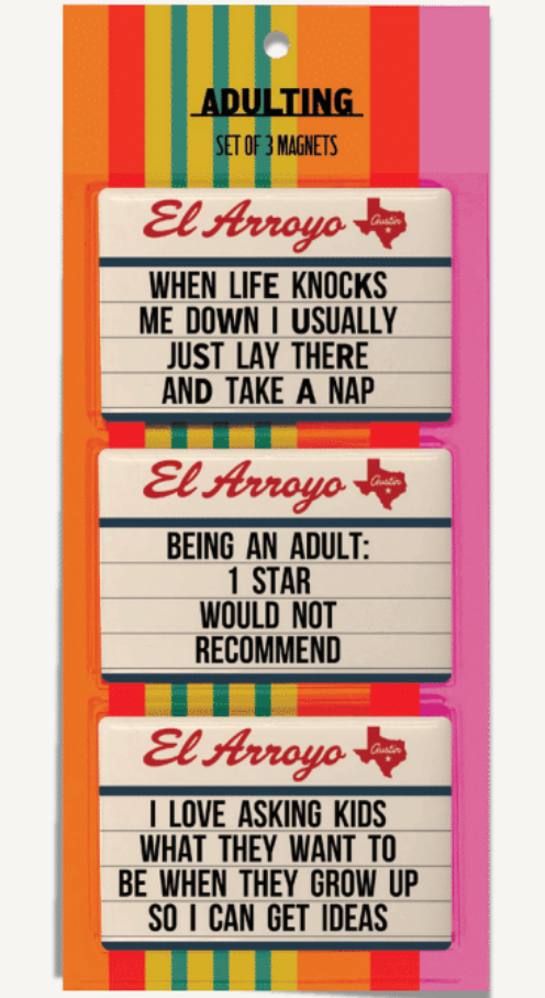 El Arroyo Iconic Signs Fridge Magnets - 3 pc.