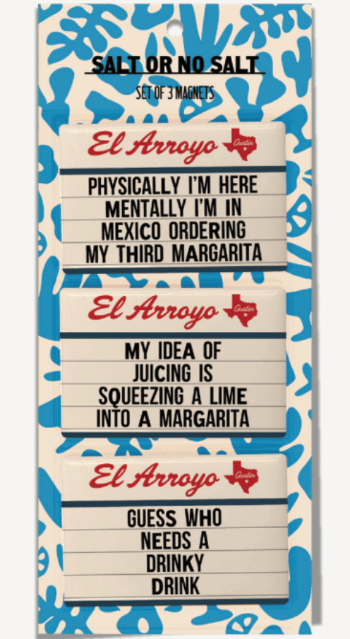 El Arroyo Iconic Signs Fridge Magnets - 3 pc.