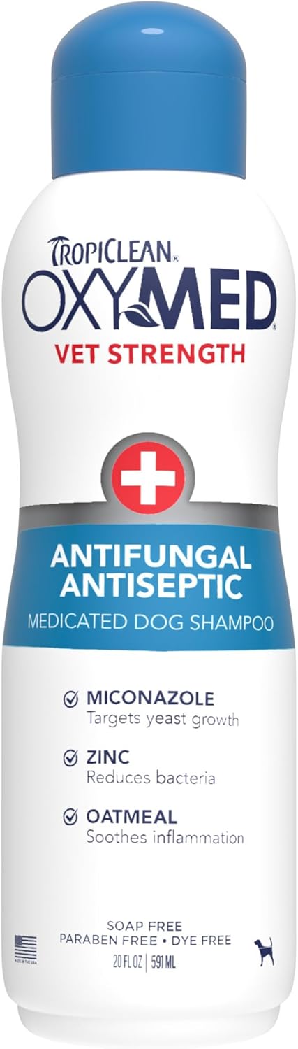 TropiClean OxyMed Antifungal Dog Shampoo - 20 oz.