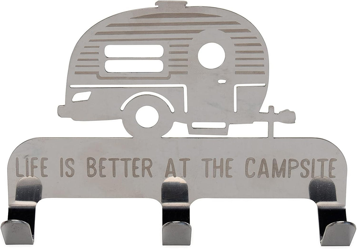 "Life is Better at the Campsite" Novelty Key Hanger