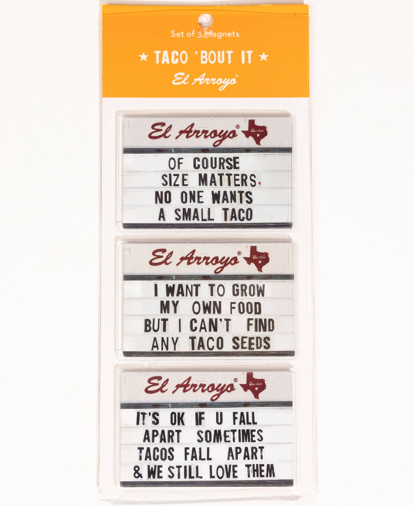El Arroyo Iconic Signs Fridge Magnets - 3 pc.