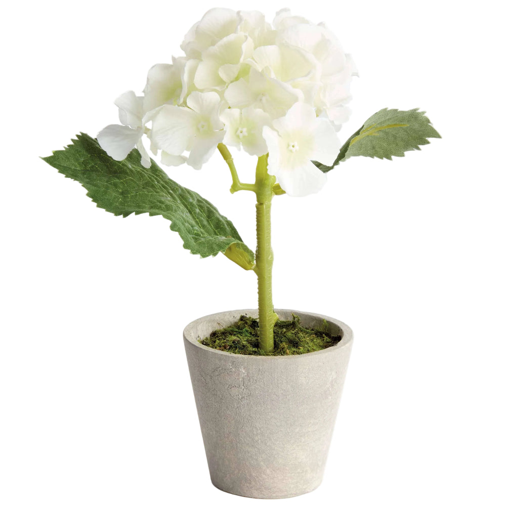 Napa Potted Faux Mini Hydrangea - 8"