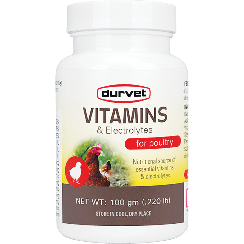 Durvet Poultry Feed Supplements - 4g & 100g