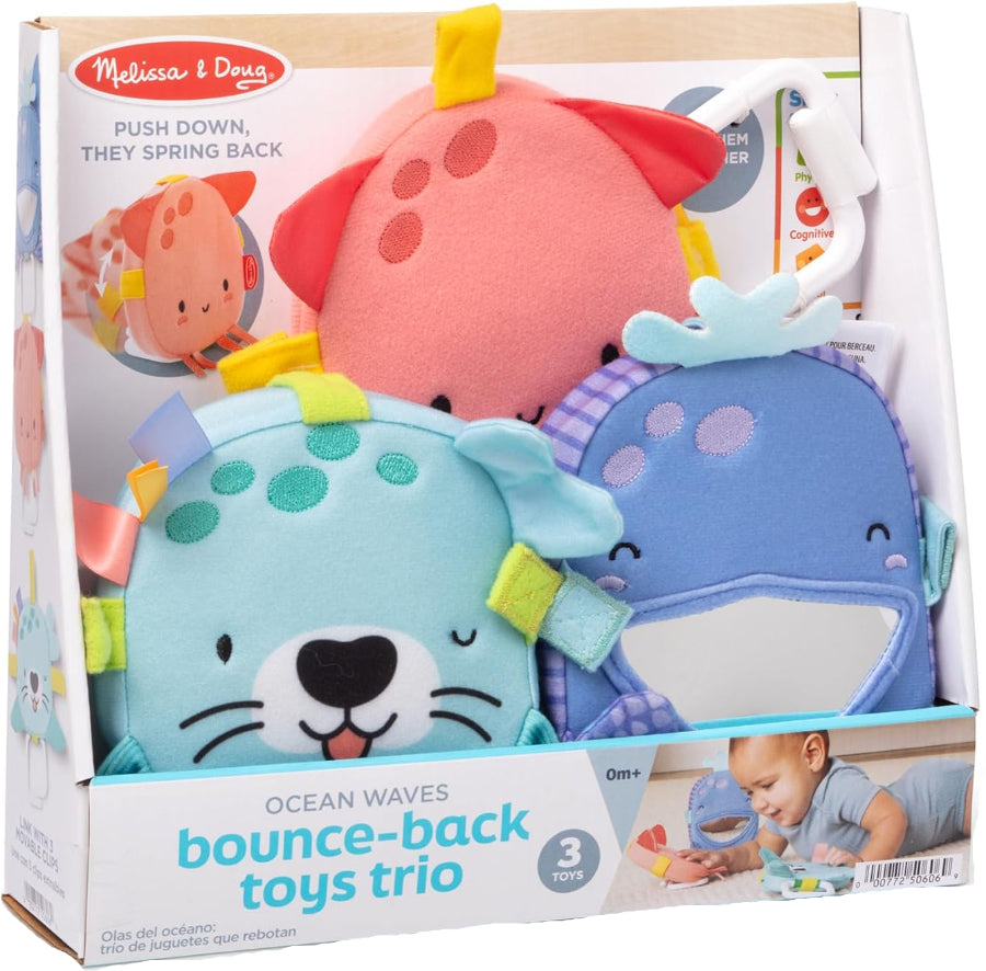 Melissa & Doug Bounce-Back Ocean Waves Sensory Toy Set - 3 pc.