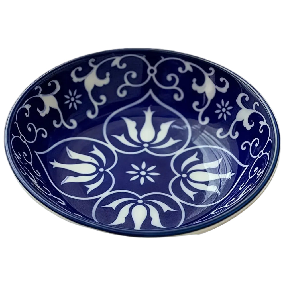 Otterware Hand-Painted Ceramic Bohemian Sauce Dishes - 3.8"