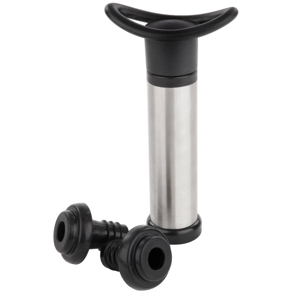 TRUE Preserve Wine Bottle Vacuum Seal & Pump Stopper Kit - 3 pc.