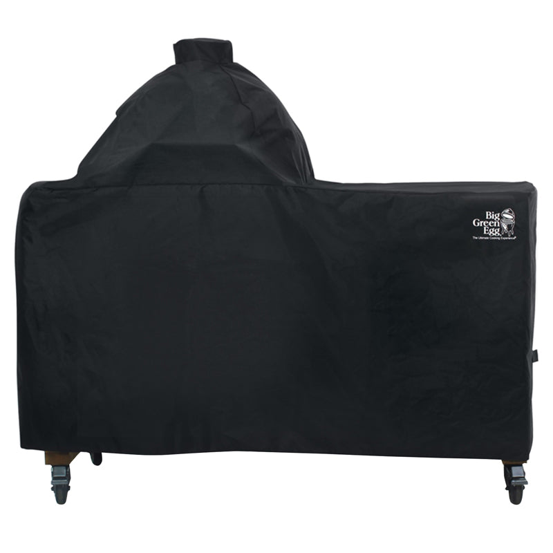 Big Green Egg Large Grill + Acacia Table Cover (Model E)