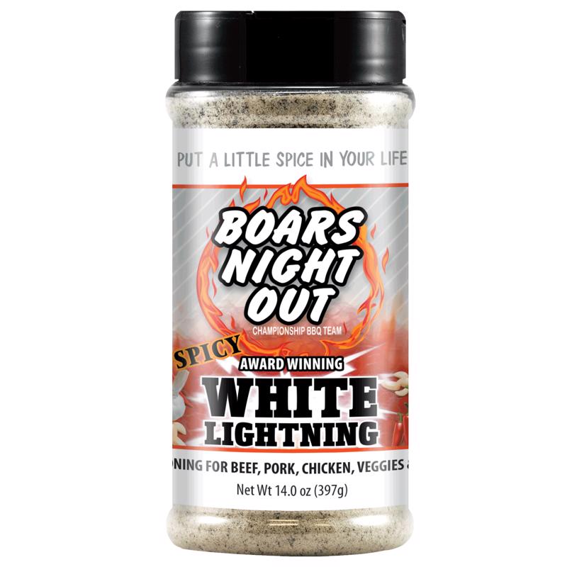 Boars Night Out White Lightning BBQ Rub - 12.2 oz. to 14.5 oz.