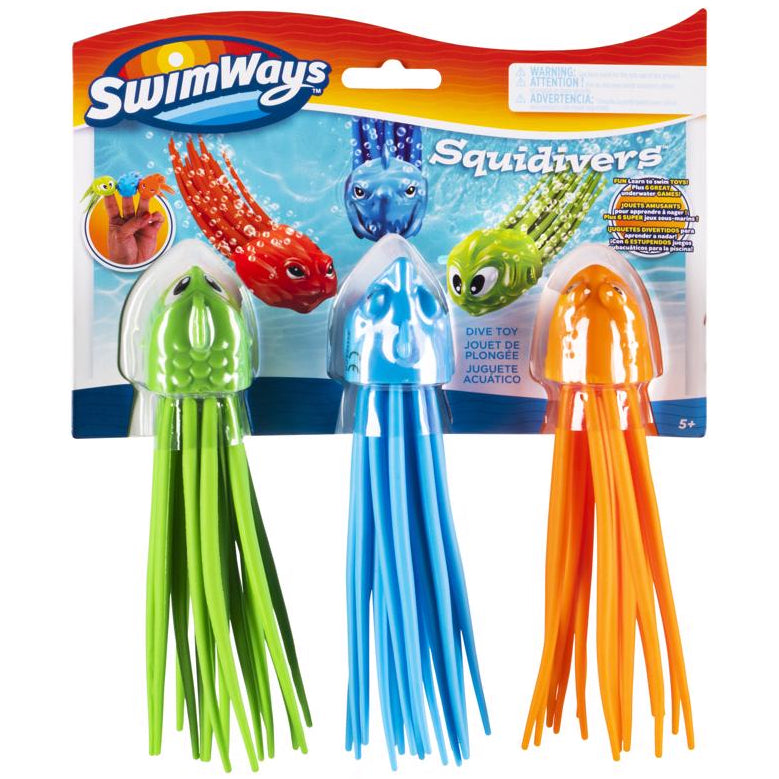 SwimWays Squidivers Rubber Diving Sticks - 3 pc.
