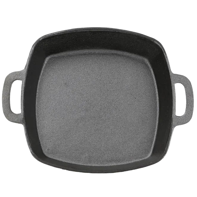 Grill Mark Cast Iron Deep Dish Pan - 10.3" x 12.8"