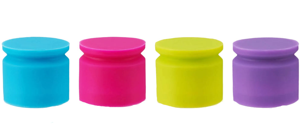 TRUE Truecap Silicone Beer & Wine Bottle Stoppers - 4 pc.