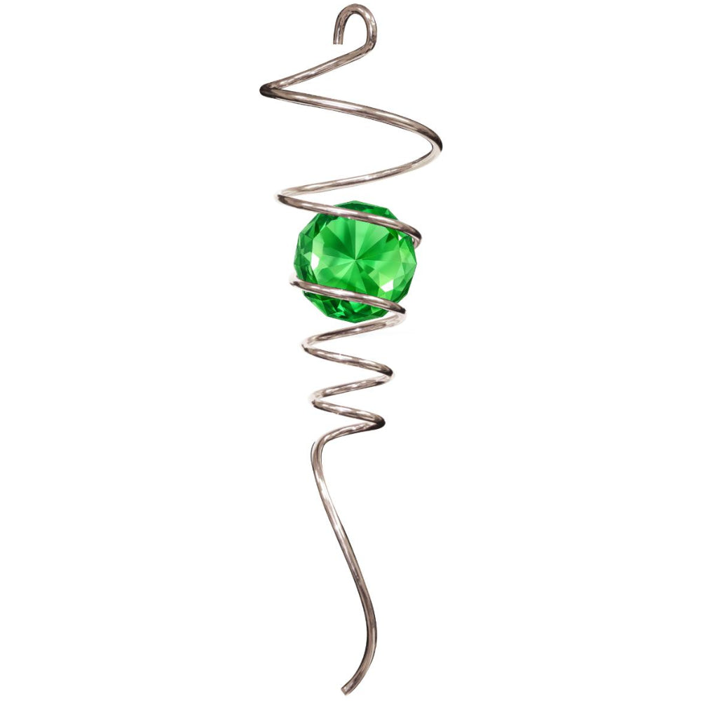 Spinfinity Stainless Steel Spiral Crystal Tail Hangers - 9"