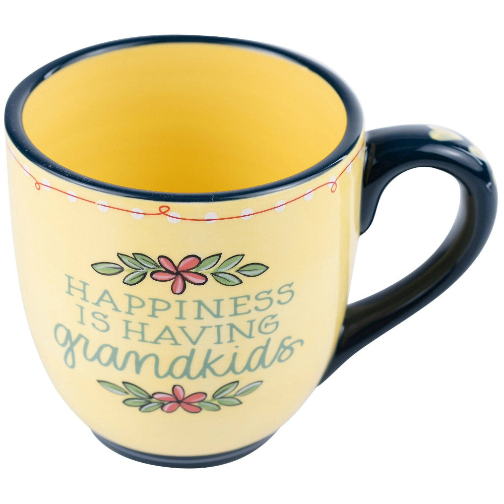 Glory Haus Ceramic "Happiness Is Having Grandkids" Mug - 16 oz.