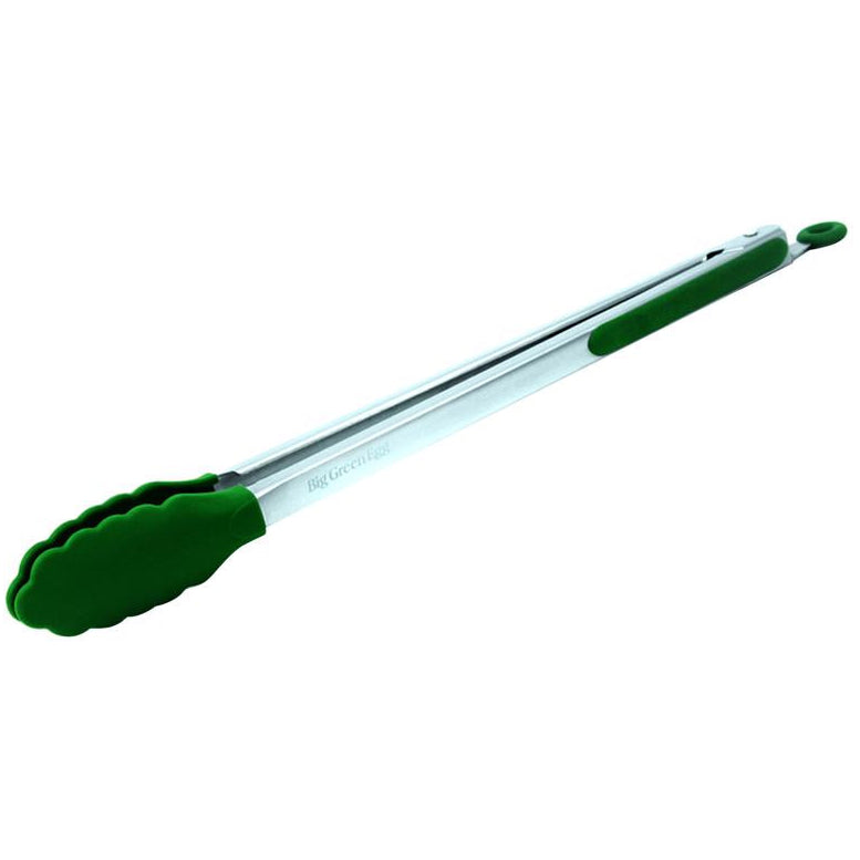 Big Green Egg Silicone-Tipped Stainless Steel Tongs - 12" & 16"