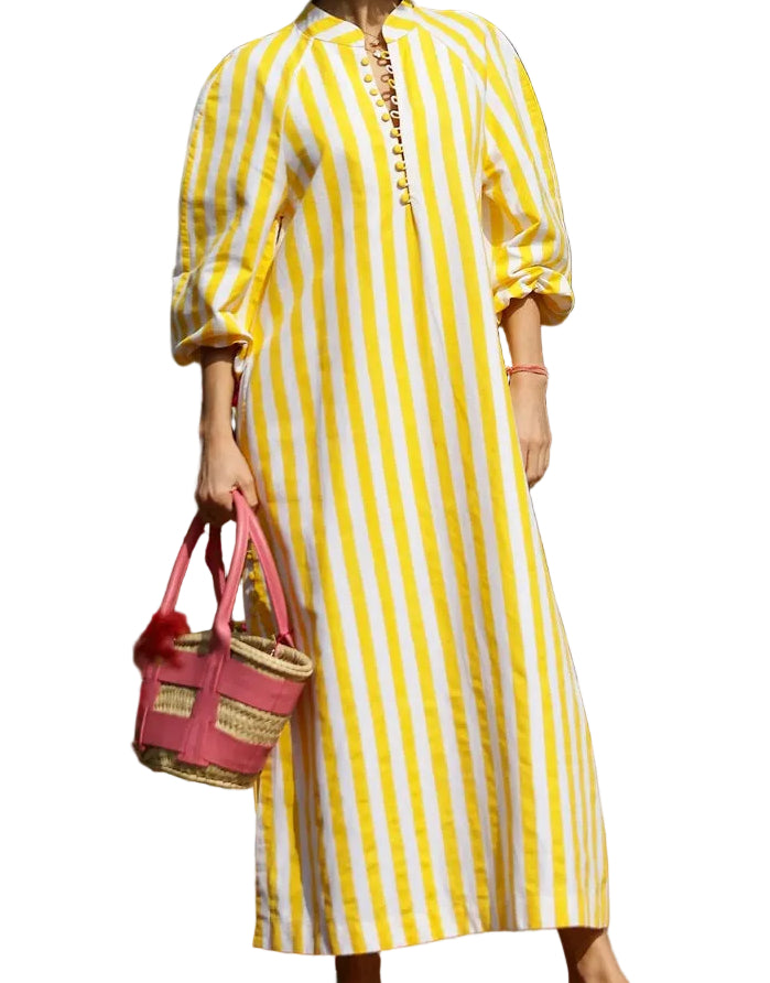 Maison Marigold Cabana Stripe Positano Kaftan
